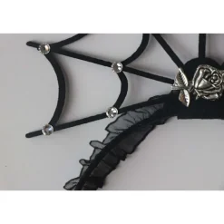 Halloween-Hårband för Kvinnor, Häxhatt Hårband Hårtillbehör Huvudbonad för Halloween Dekorationer Festtillbehör><noscript><img width=