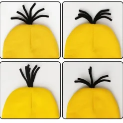Halloween-kostym Beaniehatt Minion-glasögon Handskar Maskeradkostym Despicable Me Cosplay Tillbehör Vuxen><noscript><img width=