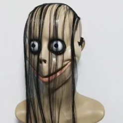 FMYSJ Halloween-kostym Långt Hår Fullt Ansiktsöverdrag Ansiktsmask Serial Killer Mask Läskig Latex Helhuvud Mask Halloween Cosplay Rekvisita (FMY) Conventional | Fyndiq> Masker