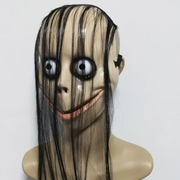 FMYSJ Halloween-kostym Långt Hår Fullt Ansiktsöverdrag Ansiktsmask Serial Killer Mask Läskig Latex Helhuvud Mask Halloween Cosplay Rekvisita (FMY) Conventional | Fyndiq> Masker