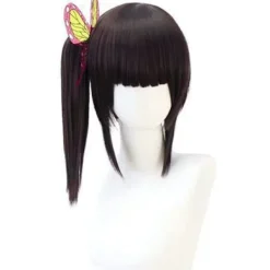 Halloweenkostymer: Demon Slayer: Kimetsu no Yaiba, Tanjiro Kamado, Nezuko, Agatsuma, Zenitsu och Tomioka Giyuu> Peruker