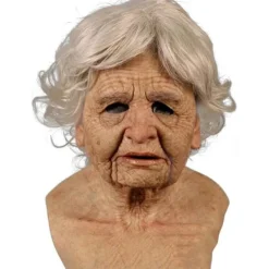 Halloween-latexmask - Gammal man Dekor Realistisk Ansiktsmask för Mänsklig Rynka> Masker