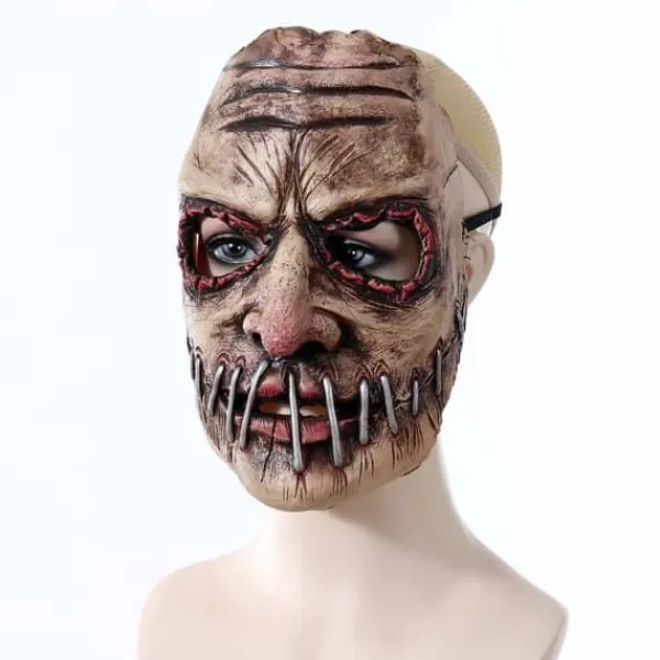 Halloweenmask för vuxna - Skräckmask - Läskig ansiktsmask - 24x20 cm - Karnevalskostym rollspel> Masker