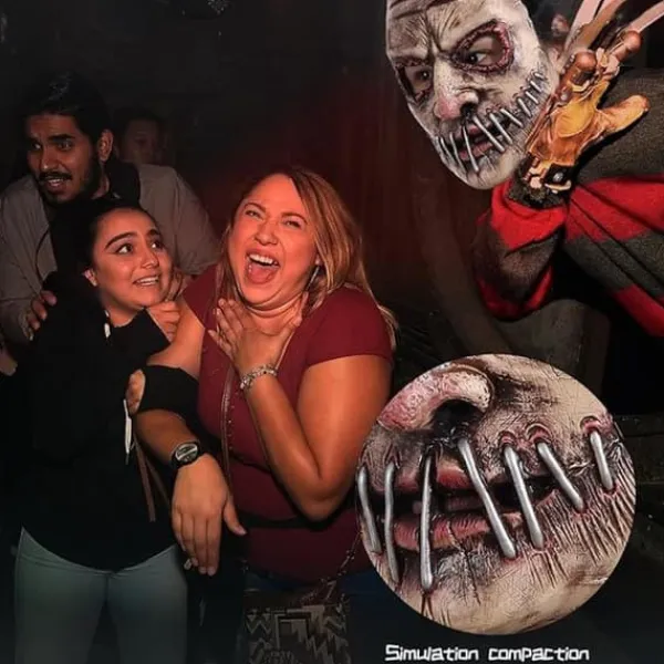 Halloweenmask för vuxna - Skräckmask - Läskig ansiktsmask - 24x20 cm - Karnevalskostym rollspel> Masker