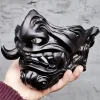 Halloweenmask halvt ansikte japansk stil, festkostymrekvisita Halloween> Masker