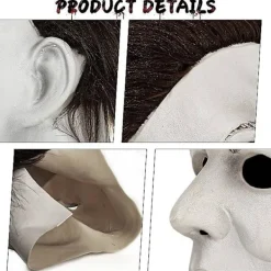 Halloween-mask Michael Myers skräck cosplay-mask skräckmask (YSJ)><noscript><img width=