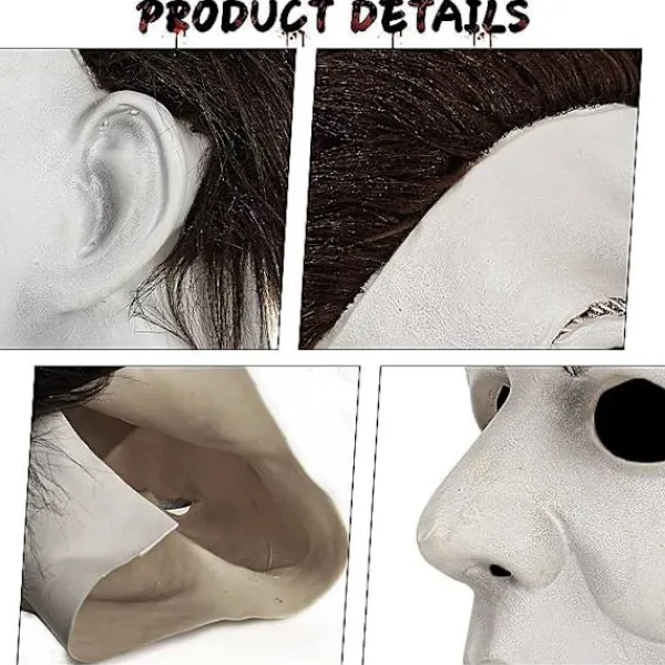 Halloween-mask Michael Myers skräck cosplay-mask skräckmask (YSJ)> Masker