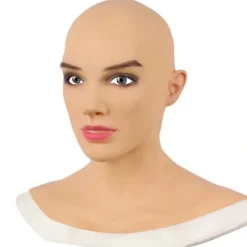 Halloweenmask realistisk kvinnlig latexhuva Cosplay Queen> Masker