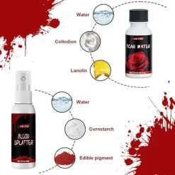 Halloween-smink inkluderar ärrvax><noscript><img width=