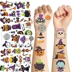Halloween-tatueringar för barn - 10 ark med Halloween-tatueringar för pojkar och flickor, Halloween-dekorationspresenter Halloween-serie (10 stycken/förpackning) | Fyndiq><noscript><img width=