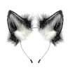 Handgjorda Faux Fur Räv- och Varghörnspannband Halloween Jul Cosplay Festdräkt Tillbehör> Huvudbonader