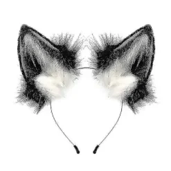 Handgjorda Faux Fur Räv- och Varghörnspannband Halloween Jul Cosplay Festdräkt Tillbehör> Huvudbonader