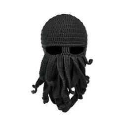 Handvävd bläckfisk ullhatt Varm Halloween-festhatt> Huvudbonader