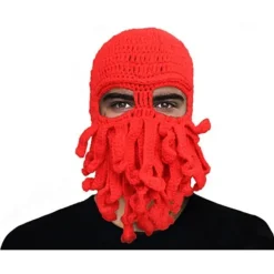 Handvävd bläckfisk ullhatt Varm Halloween-festhatt><noscript><img width=