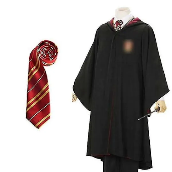 Harry Potter Magisk Dräktset, Halloween Cosplay Kostymkappa, Trollkarlsuniform för Vuxna, Festframträdande Magisk Kappa Outfit X-Large> Dräkter