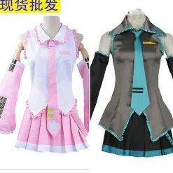 Hatsune Miku Anime Cosplay-dräkt för kvinnor - Blå[YDE] L> Dräkter