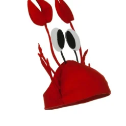 Hatt för män och kvinnor med 3D-hummer, kräftor, krabba, skaldjur, med klor (krabba)> Huvudbonader