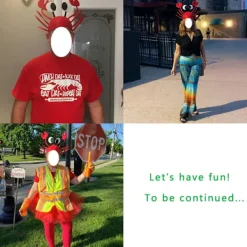 Hatt för män och kvinnor med 3D-hummer, kräftor, krabba, skaldjur, med klor (krabba)><noscript><img width=