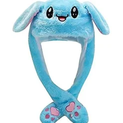 Hatt Kul Plysch Kanin Hatt Öron Mobil Hopp Hatt Plysch Kanin Hatt Barn Vuxen Jul Fest Cosplay Söta Djur Hatt> Huvudbonader