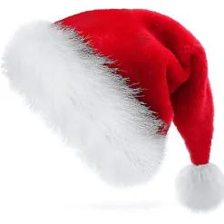 Heilwiy ,tomtehatt Vuxna Semester Heilwiy Unisex sammet Mysig Heilwiy> Huvudbonader