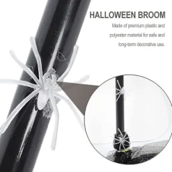 Helig häxbroom Cosplay rekvisita trollkarl flygande kvast tillbehör för barn svart> Tillbehör