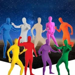 Helkroppsdräkt Helkroppsfotografering Chroma Key Bodysuit Stretch Kostym För Foto Video Specialeffekt Festival Cosplay (190CM svart)><noscript><img width=