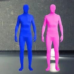 Helkroppsdräkt Helkroppsfotografering Chroma Key Bodysuit Stretch Kostym För Foto Video Specialeffekt Festival Cosplay (160CM svart)><noscript><img width=
