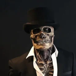 Helskalle Mask Skelett Fruktansvärd Halloween Cosplay Skräck Ond Call Of Duty Mask Hjälm Non-woven t Party Tillbehör><noscript><img width=