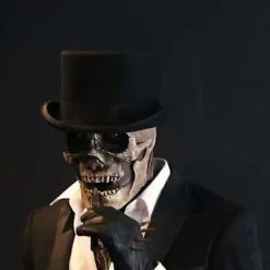 Helskalle Mask Skelett Fruktansvärd Halloween Cosplay Skräck Ond Call Of Duty Mask Hjälm Non-woven t Party Tillbehör><noscript><img width=