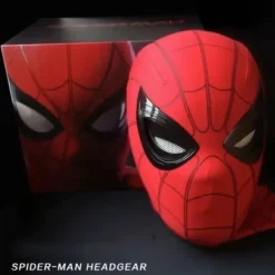 Hem Huvudbonader Cosplay Moving Eyes Mask Spider Man 1:1 Fjärrkontroll Elastic Mask> Masker