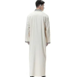 Herr Islamisk S Robe Dubai Arab Thobe Kaftan Kläder..><noscript><img width=
