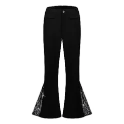 Herr Vintage Byxor 60-tal 70-tal Glittrande Sekvens Flared Hem Hippie Kostym Karneval Party Vuxna Par Cosplay Musikfestival Retro Disco Fina Byxor L | Fyndiq> Dräkter