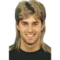 Herrars Långa Sovperuk Brun Brun EU Samma Stil> Peruker