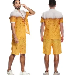 WAIDFU Herrkläder Öltryck Prestanda Kostym Kläder Kostym, Cosplay Öl Festival Outfit L> Dräkter