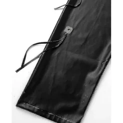 Herrunderkläder öppna grenbyxor West Cowboy kostym Faux läder grenlösa chaps med fransade detaljer Spännda lösa långa byxor Tw XL><noscript><img width=