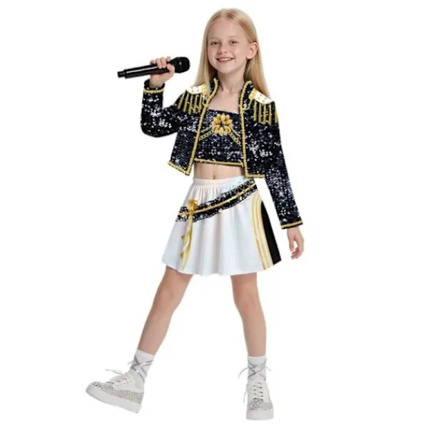 Het 2025 Demon Hunter K-Pop Kostym | Halloween Outfit Kvinnor Barn Cosplay Ankelring 150cm_yux Ankelring 150cm 150cm> Tillbehör