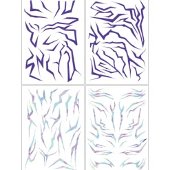 HET 5 st/set Laser Kpop Demon Hunters Rumi Kang Temporär Tatuering Klistermärke Ansikte Och Kropp Tatuering Klistermärke För Halloween Festgåvor | Fyndiq> Smink