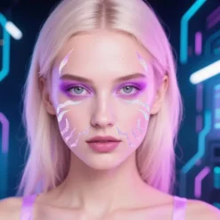 HET 5 st/set Laser Kpop Demon Hunters Rumi Kang Temporär Tatuering Klistermärke Ansikte Och Kropp Tatuering Klistermärke För Halloween{SL}> Smink