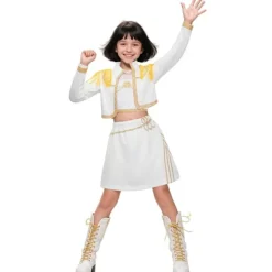 Hett erbjudande till lågt pris! 2025 Demon Hunter K-Pop Kostym | Halloween Outfit Kvinnor Barn Cosplay Nr 1 3-delat set - Glad Nr 1 3-delat set-FA- 110cm | Fyndiq> Peruker