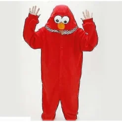 Hett erbjudande till lågt pris! Vuxen Sesamgatan Kakmonstret Elmo Kostym Röd-Glad Röd-FA- S> Dräkter