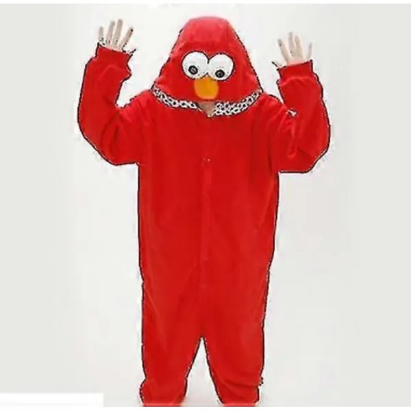 Hett erbjudande till lågt pris! Vuxen Sesamgatan Kakmonstret Elmo Kostym Röd-Glad Röd-FA- S> Dräkter