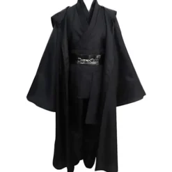 BraVärde Häftig Cosplay Anakin Sith Kostym Jedi Knight Kostym Halloween Kappa Toppar Byxor Svart M> Dräkter