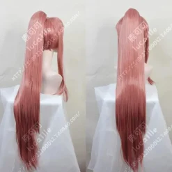 unbranded Högkvalitativ Doki Doki Literature Club! Monika Cosplay Peruk DDLC Avtagbar Hästsvans Lång Värmebeständig Hår Peruker + Perukmössa + Rosett><noscript><img width=