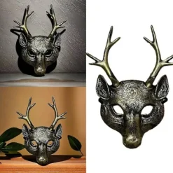Hjortmask Halloweenkostym för barn vuxna festivalfest Halloween hjort cosplay kostymrekvisita> Masker