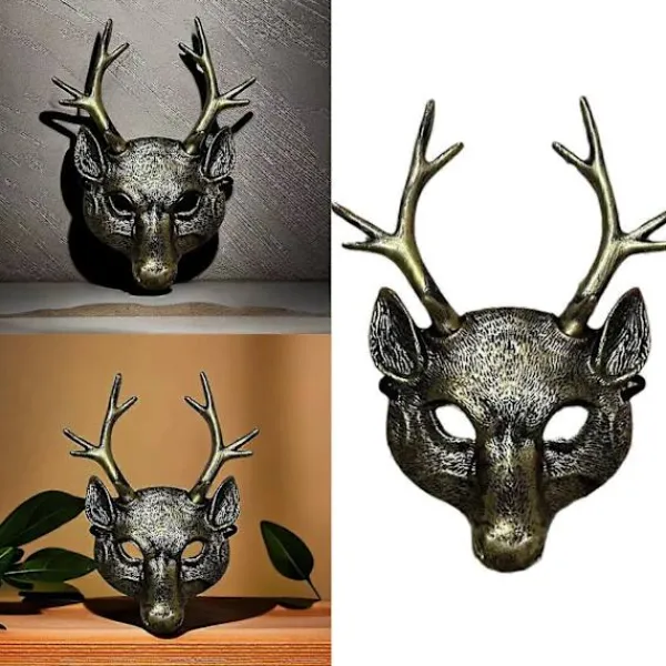 Hjortmask Halloweenkostym för barn vuxna festivalfest Halloween hjort cosplay kostymrekvisita> Masker