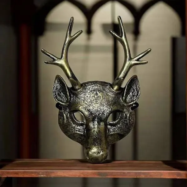 Hjortmask Halloweenkostym för barn vuxna festivalfest Halloween hjort cosplay kostymrekvisita> Masker