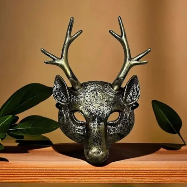 Hjortmask Halloweenkostym för barn vuxna festivalfest Halloween hjort cosplay kostymrekvisita> Masker