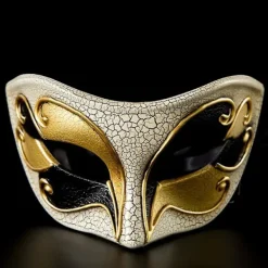 Hot Venetian Crack Party Masks Upper Half Face Mask Masquerade Fancy Dress Halloween Mask Headwear Eye Masks Dress Costume Decor> Masker