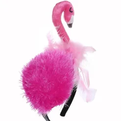 Hårband Flamingo, Huvudsmycke, Plysch, Tiara, Kostym, Förklädnad, Temafest, Karneval><noscript><img width=
