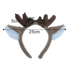Hårband med renhorn för julfesten, hårband för barn och vuxna, kostymfest> Huvudbonader